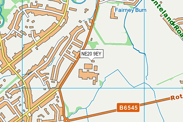 Ponteland Community Primary School map (NE20 9EY) - OS VectorMap District (Ordnance Survey)