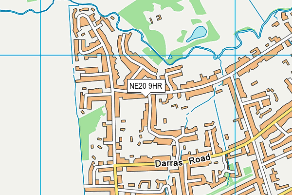 NE20 9HR map - OS VectorMap District (Ordnance Survey)