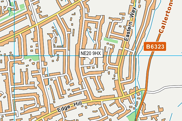 NE20 9HX map - OS VectorMap District (Ordnance Survey)