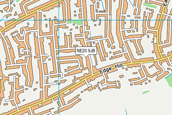 NE20 9JB map - OS VectorMap District (Ordnance Survey)