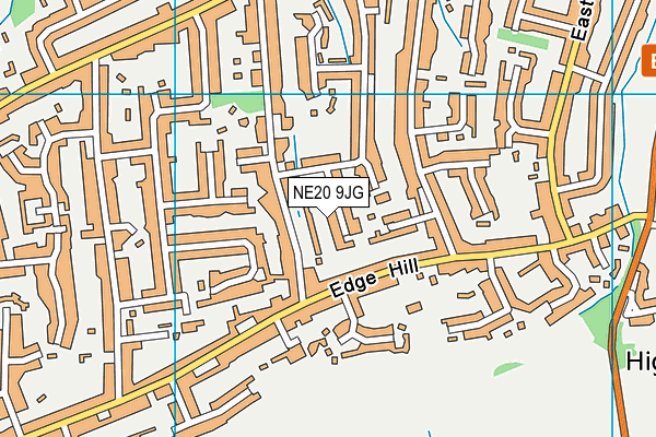NE20 9JG map - OS VectorMap District (Ordnance Survey)