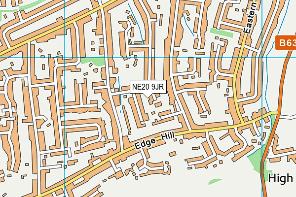 NE20 9JR map - OS VectorMap District (Ordnance Survey)