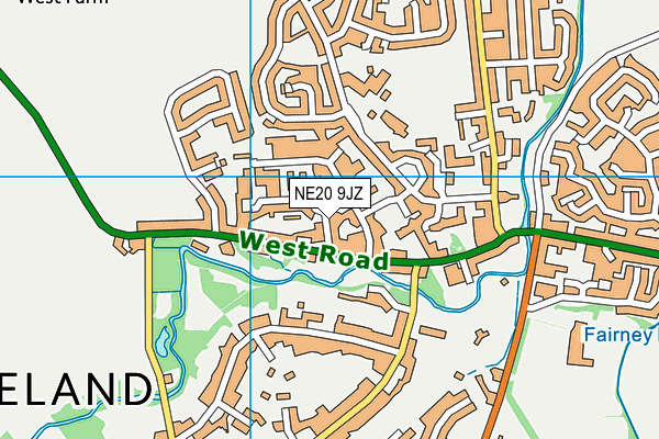 NE20 9JZ map - OS VectorMap District (Ordnance Survey)