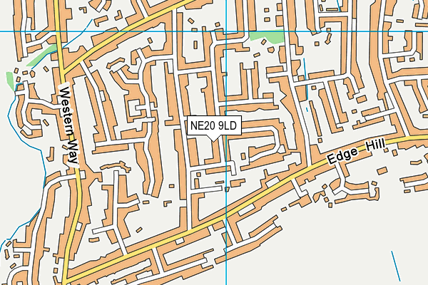 NE20 9LD map - OS VectorMap District (Ordnance Survey)