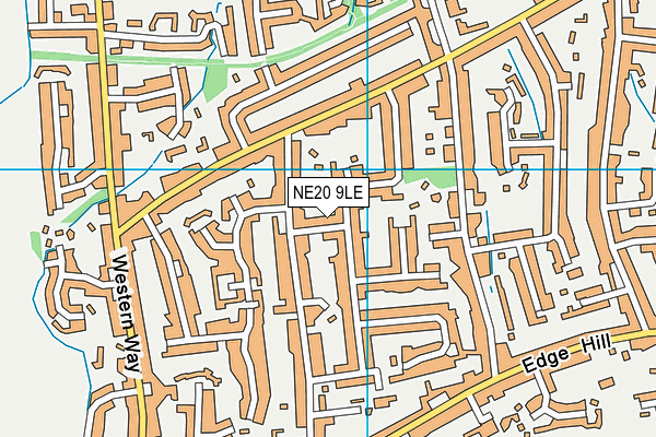 NE20 9LE map - OS VectorMap District (Ordnance Survey)