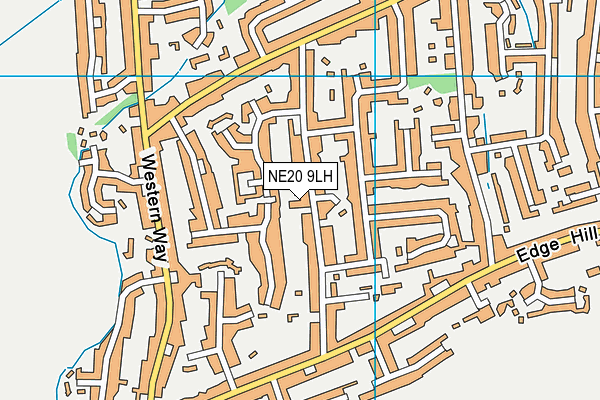 NE20 9LH map - OS VectorMap District (Ordnance Survey)