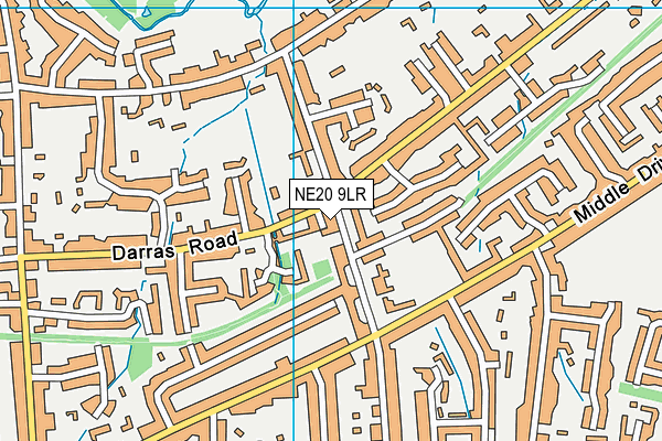 NE20 9LR map - OS VectorMap District (Ordnance Survey)