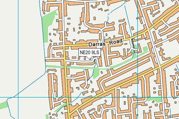 NE20 9LS map - OS VectorMap District (Ordnance Survey)