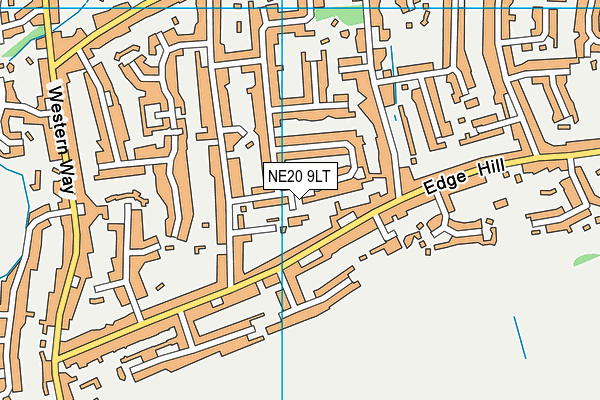 NE20 9LT map - OS VectorMap District (Ordnance Survey)