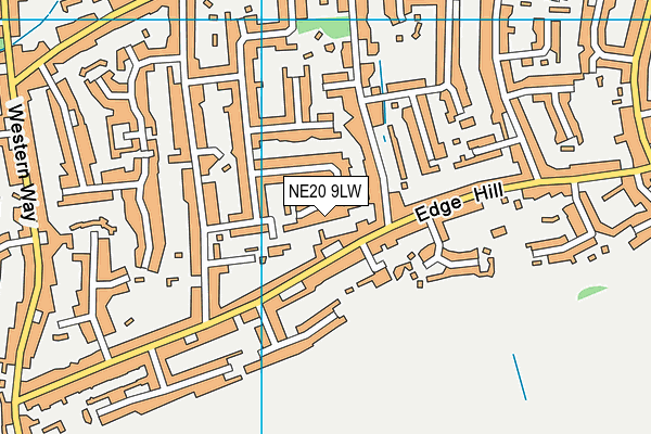NE20 9LW map - OS VectorMap District (Ordnance Survey)
