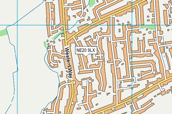 NE20 9LX map - OS VectorMap District (Ordnance Survey)