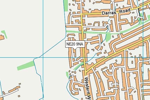 NE20 9NA map - OS VectorMap District (Ordnance Survey)
