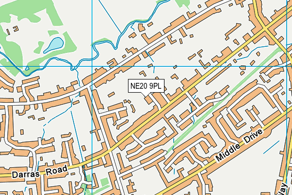 NE20 9PL map - OS VectorMap District (Ordnance Survey)