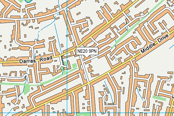 NE20 9PN map - OS VectorMap District (Ordnance Survey)