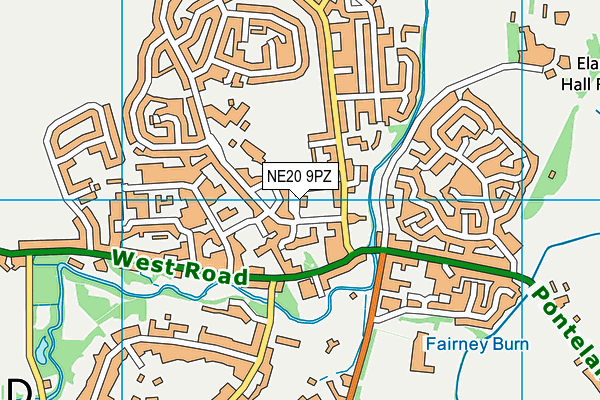 NE20 9PZ map - OS VectorMap District (Ordnance Survey)