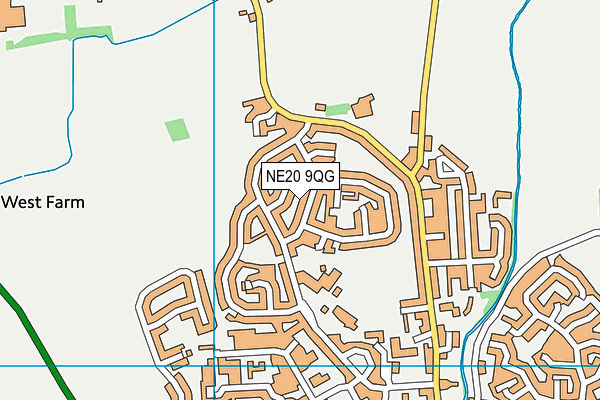 NE20 9QG map - OS VectorMap District (Ordnance Survey)