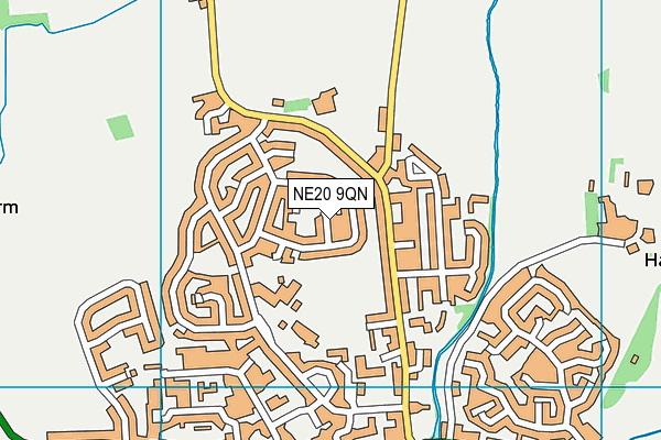 NE20 9QN map - OS VectorMap District (Ordnance Survey)