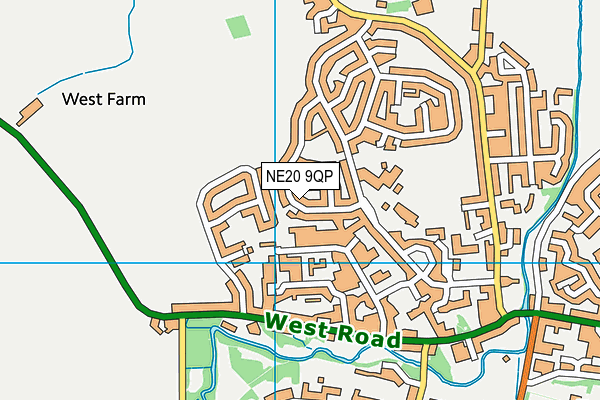 NE20 9QP map - OS VectorMap District (Ordnance Survey)