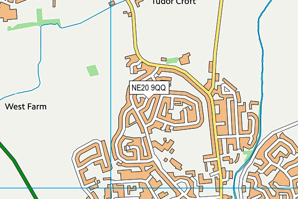 NE20 9QQ map - OS VectorMap District (Ordnance Survey)