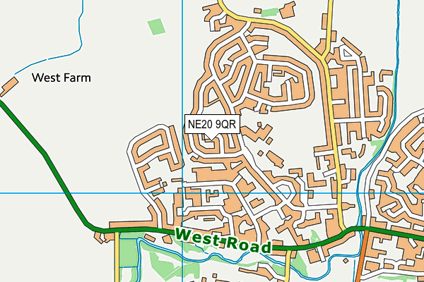 NE20 9QR map - OS VectorMap District (Ordnance Survey)