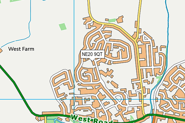 NE20 9QT map - OS VectorMap District (Ordnance Survey)