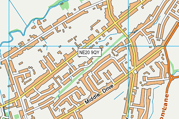 NE20 9QY map - OS VectorMap District (Ordnance Survey)