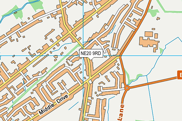 NE20 9RD map - OS VectorMap District (Ordnance Survey)