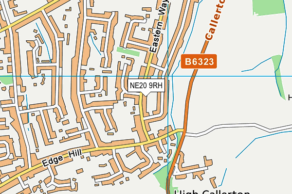 NE20 9RH map - OS VectorMap District (Ordnance Survey)