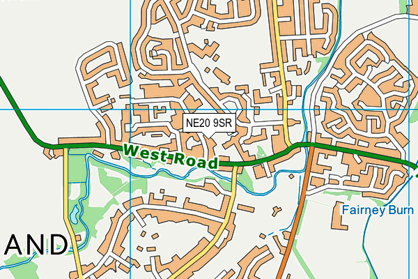 NE20 9SR map - OS VectorMap District (Ordnance Survey)