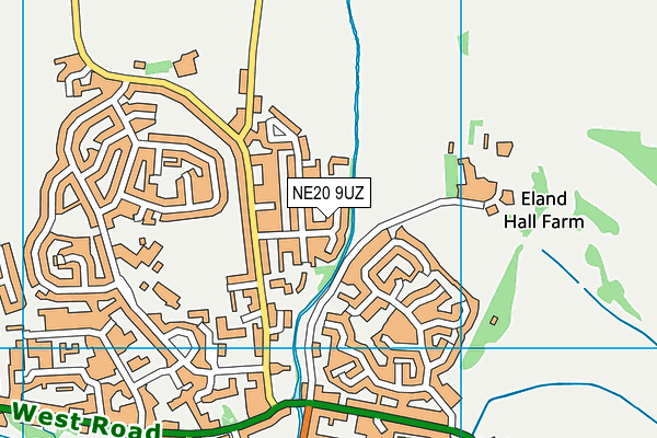 NE20 9UZ map - OS VectorMap District (Ordnance Survey)