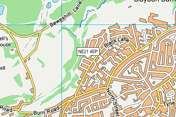 NE21 4EP map - OS VectorMap District (Ordnance Survey)