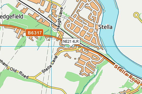 NE21 4LR map - OS VectorMap District (Ordnance Survey)