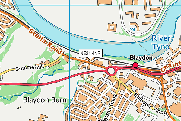 NE21 4NR map - OS VectorMap District (Ordnance Survey)