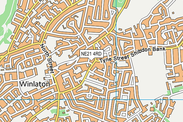 NE21 4RD map - OS VectorMap District (Ordnance Survey)