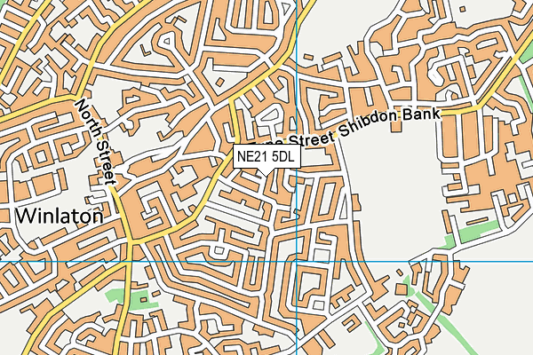 NE21 5DL map - OS VectorMap District (Ordnance Survey)