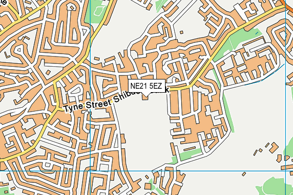 NE21 5EZ map - OS VectorMap District (Ordnance Survey)