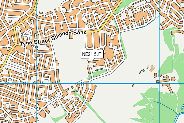 NE21 5JT map - OS VectorMap District (Ordnance Survey)