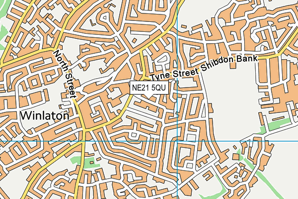 NE21 5QU map - OS VectorMap District (Ordnance Survey)