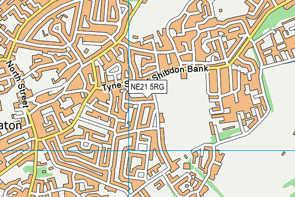 NE21 5RG map - OS VectorMap District (Ordnance Survey)