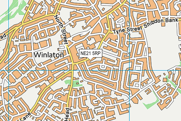 NE21 5RP map - OS VectorMap District (Ordnance Survey)