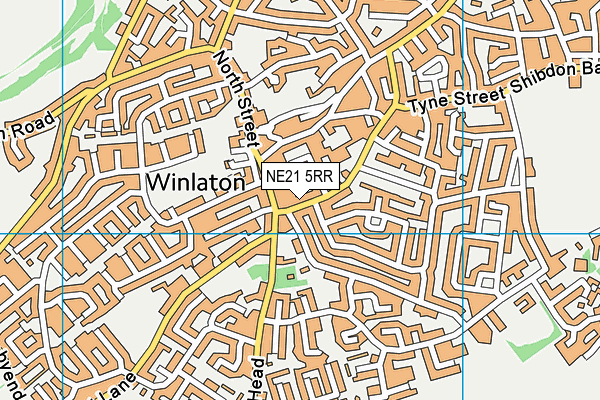 NE21 5RR map - OS VectorMap District (Ordnance Survey)
