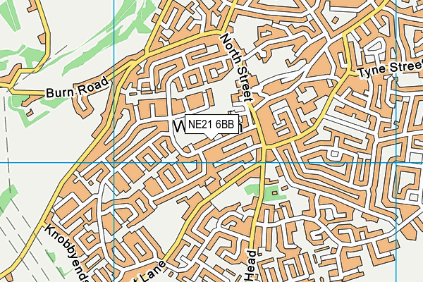 NE21 6BB map - OS VectorMap District (Ordnance Survey)