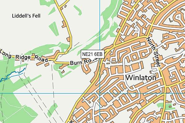 NE21 6EB map - OS VectorMap District (Ordnance Survey)