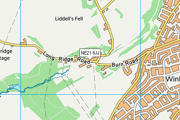 NE21 6JJ map - OS VectorMap District (Ordnance Survey)