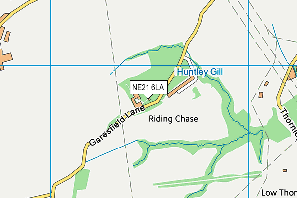 NE21 6LA map - OS VectorMap District (Ordnance Survey)