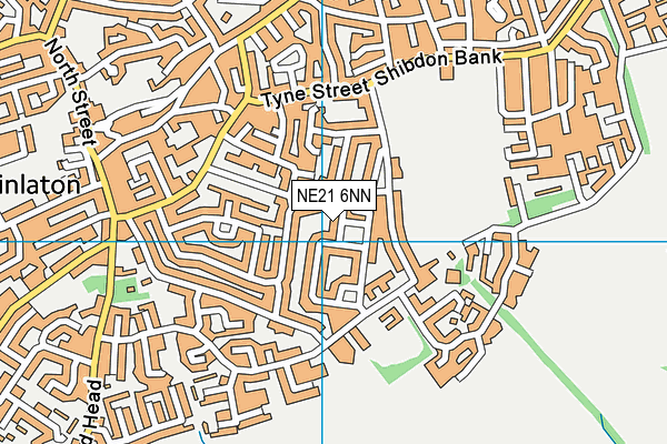 NE21 6NN map - OS VectorMap District (Ordnance Survey)