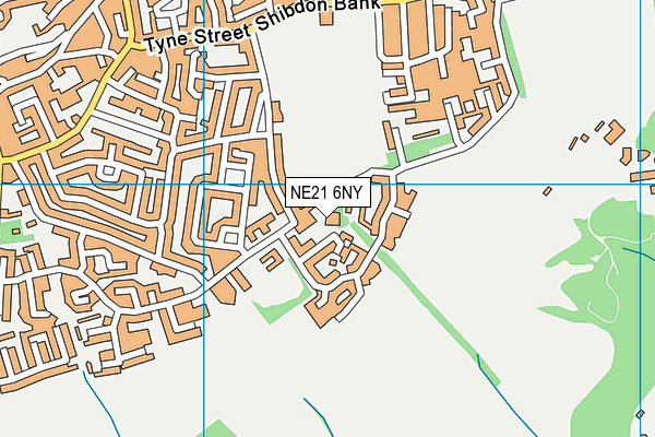 NE21 6NY map - OS VectorMap District (Ordnance Survey)