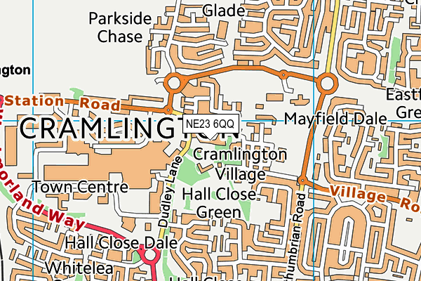 Map of ALAN HALL PLUMBING AND BATHROOM SERVICES LTD at district scale