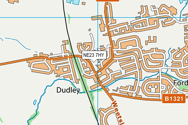 Dudley Action Park map (NE23 7HY) - OS VectorMap District (Ordnance Survey)