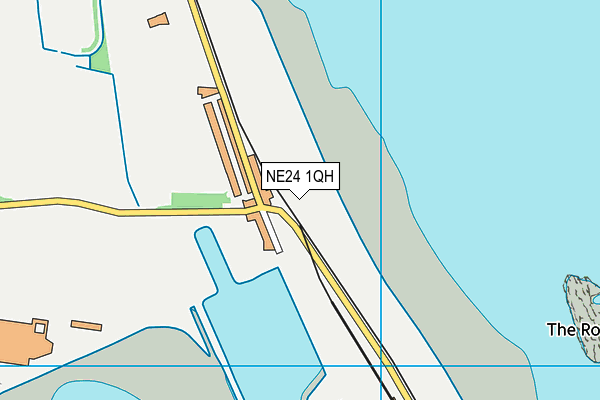 NE24 1QH map - OS VectorMap District (Ordnance Survey)